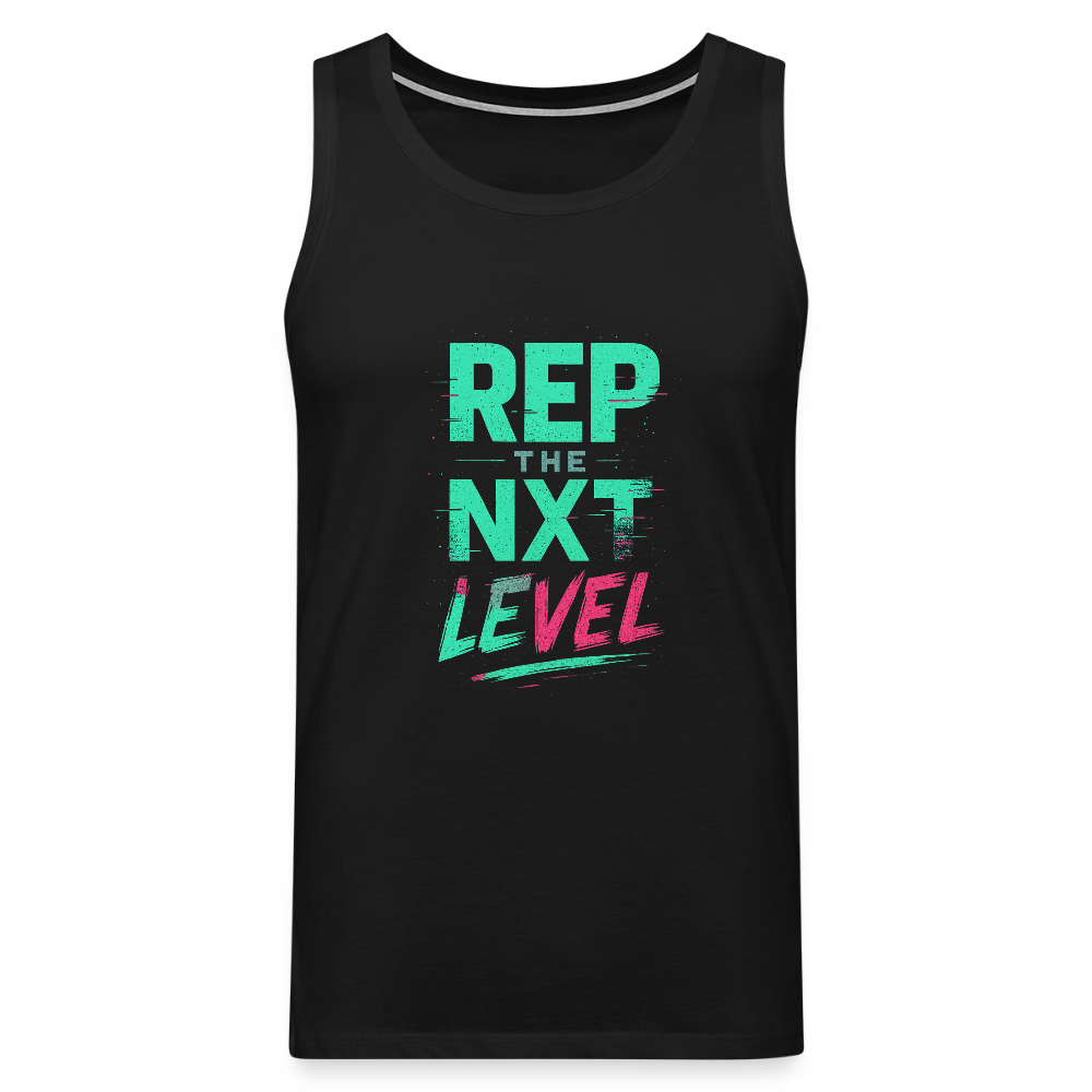 Männer Premium Tank Top - Rep The Next Level - Schwarz