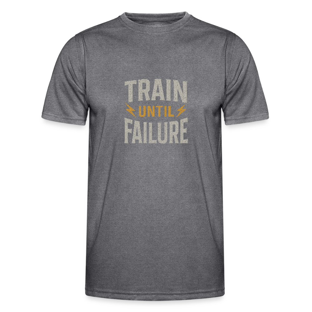 Männer Funktions-T-Shirt - Train Until Failure - dunkle Melange