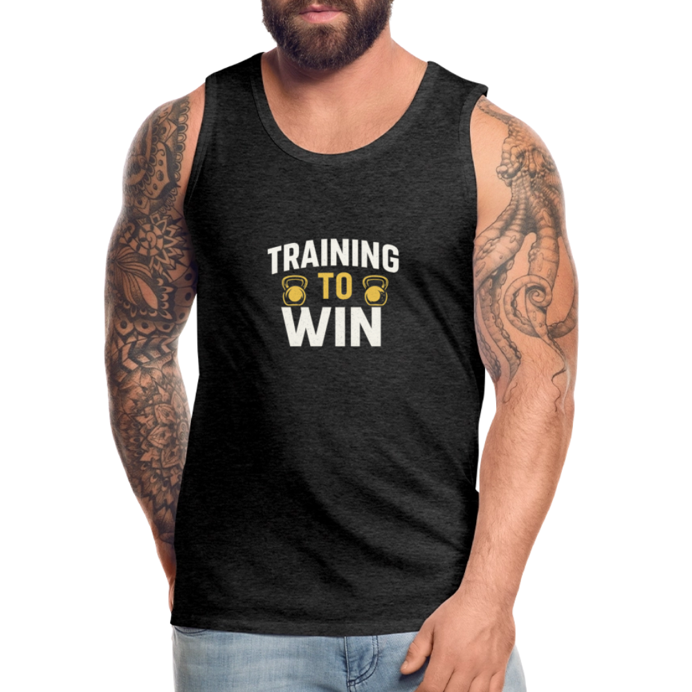 Männer Premium Tank Top - Training To Win - Anthrazit