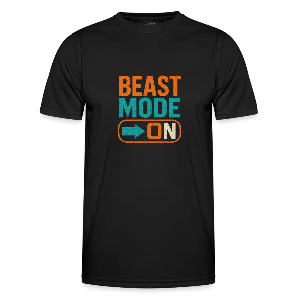 Männer Funktions-T-Shirt - Beast Mode On - Schwarz