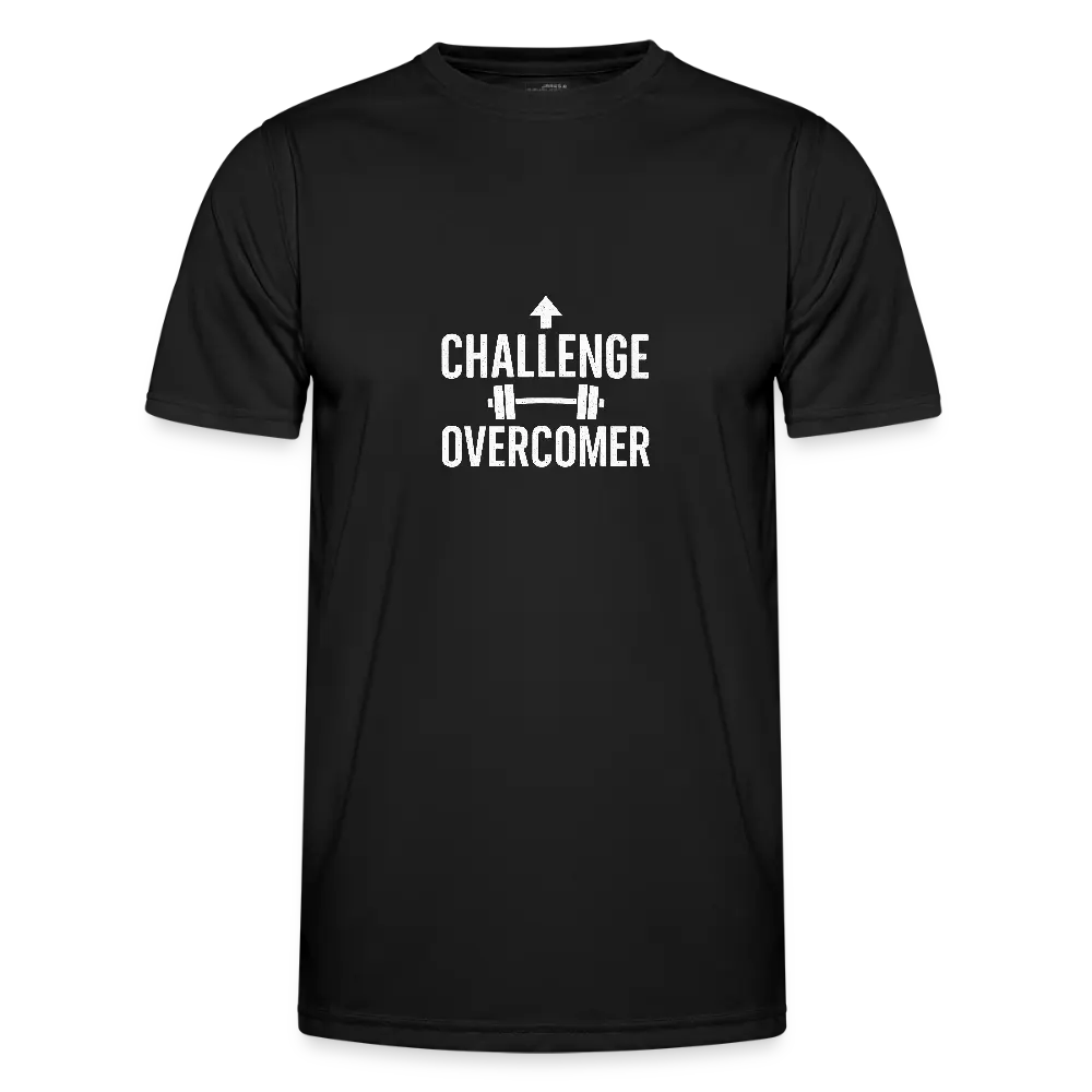 Männer Funktions-T-Shirt - Challenge Overcomer - Schwarz