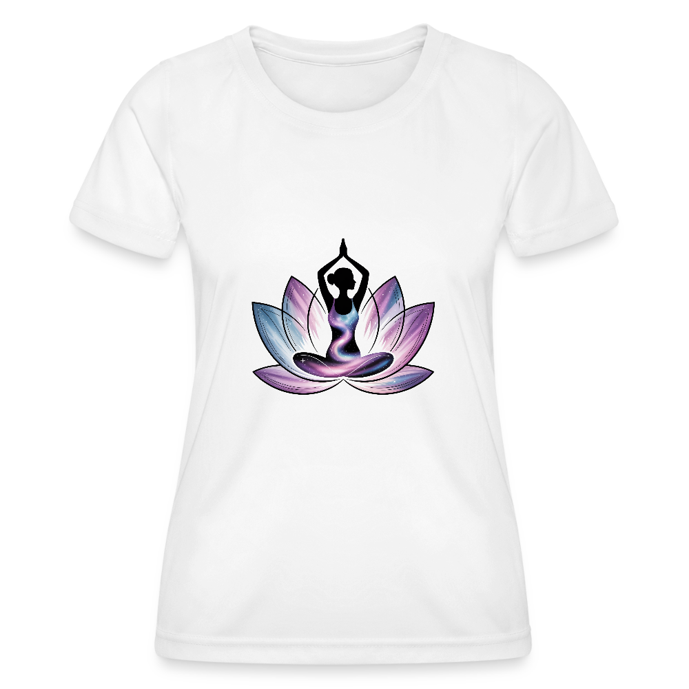 Frauen Premium Funktions-T-Shirt - Yoga 13 - Weiß