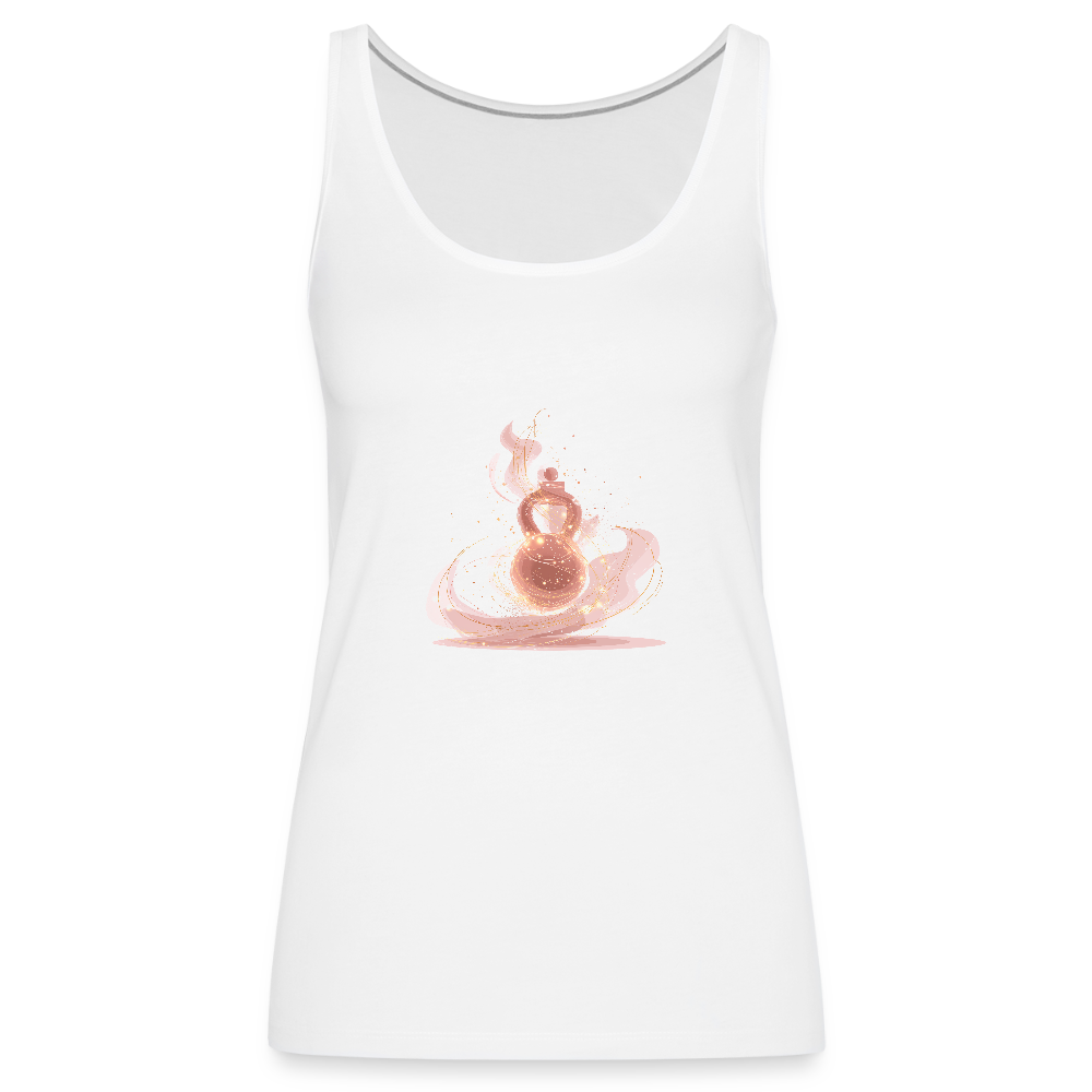 Frauen Premium Tank Top - Kettleball-01 - Weiß