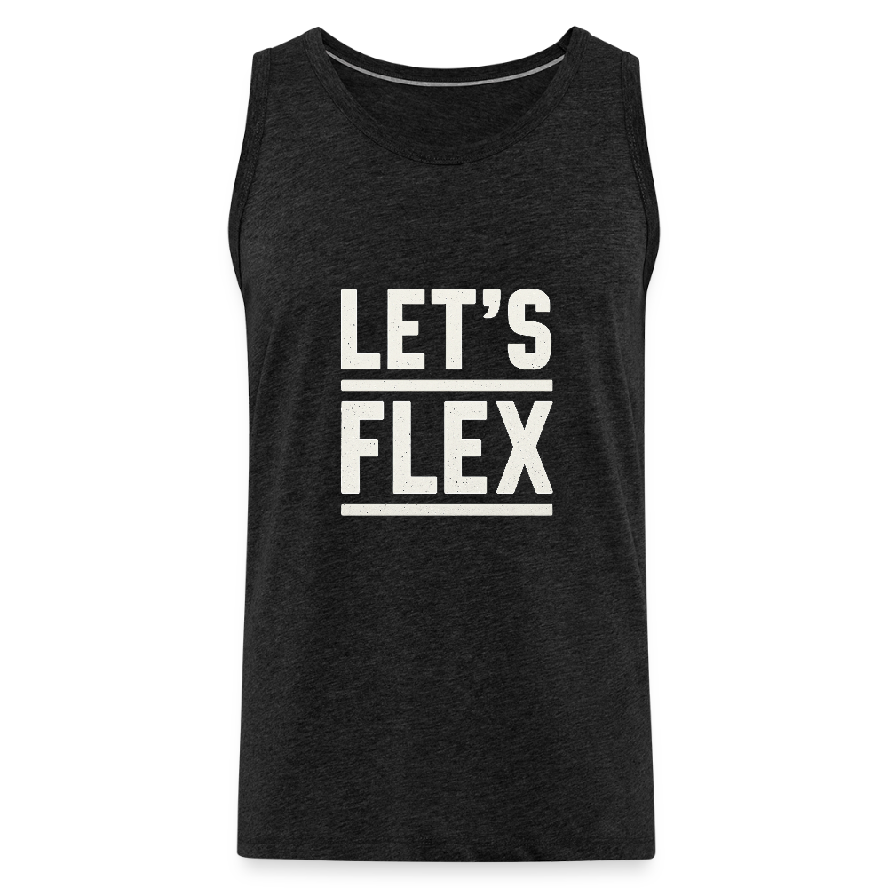 Männer Premium Tank Top - Lets Flex - Anthrazit