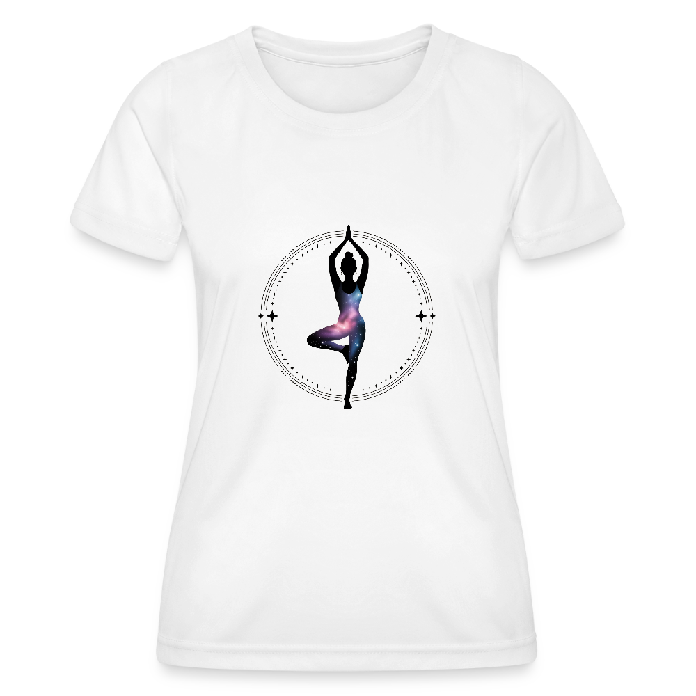 Frauen Premium Funktions-T-Shirt - Yoga 07 - Weiß