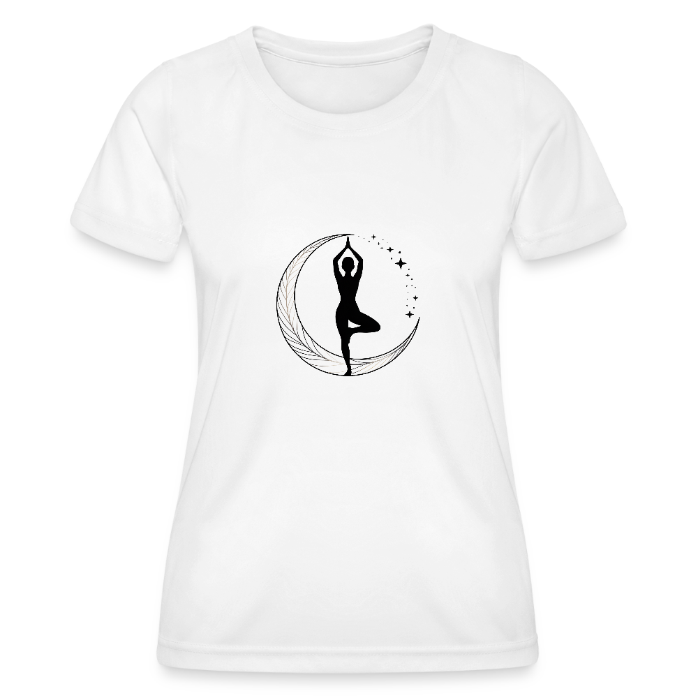 Frauen Premium Funktions-T-Shirt - Yoga 02 - Weiß