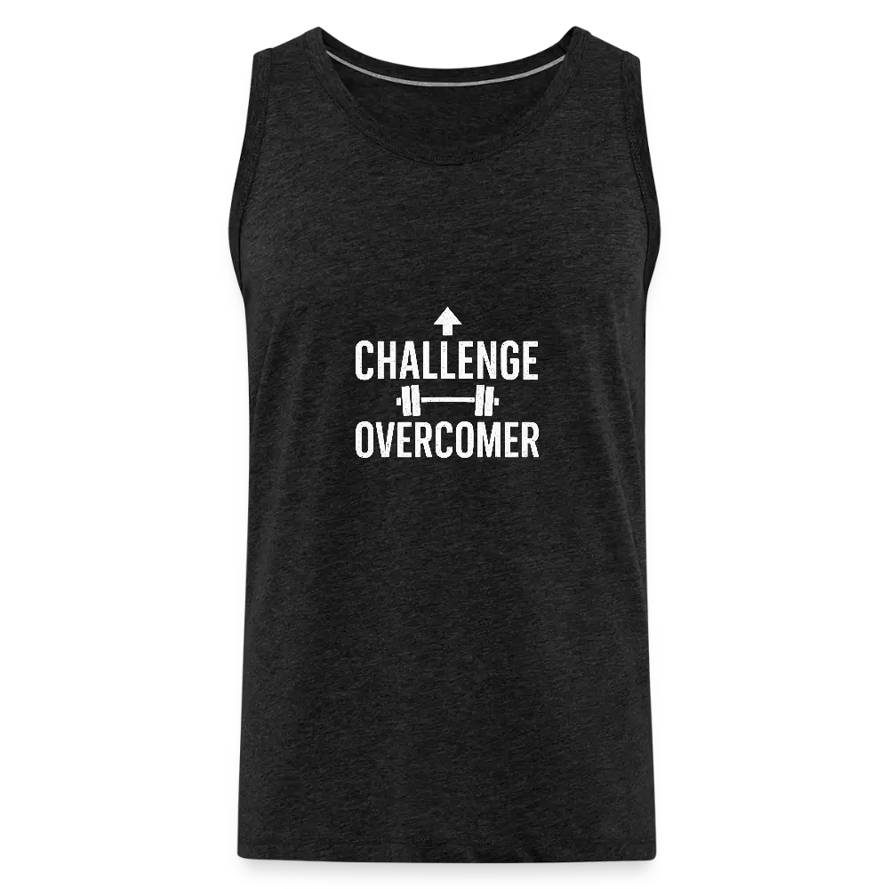Männer Premium Tank Top - Challenge Overcomer - Anthrazit