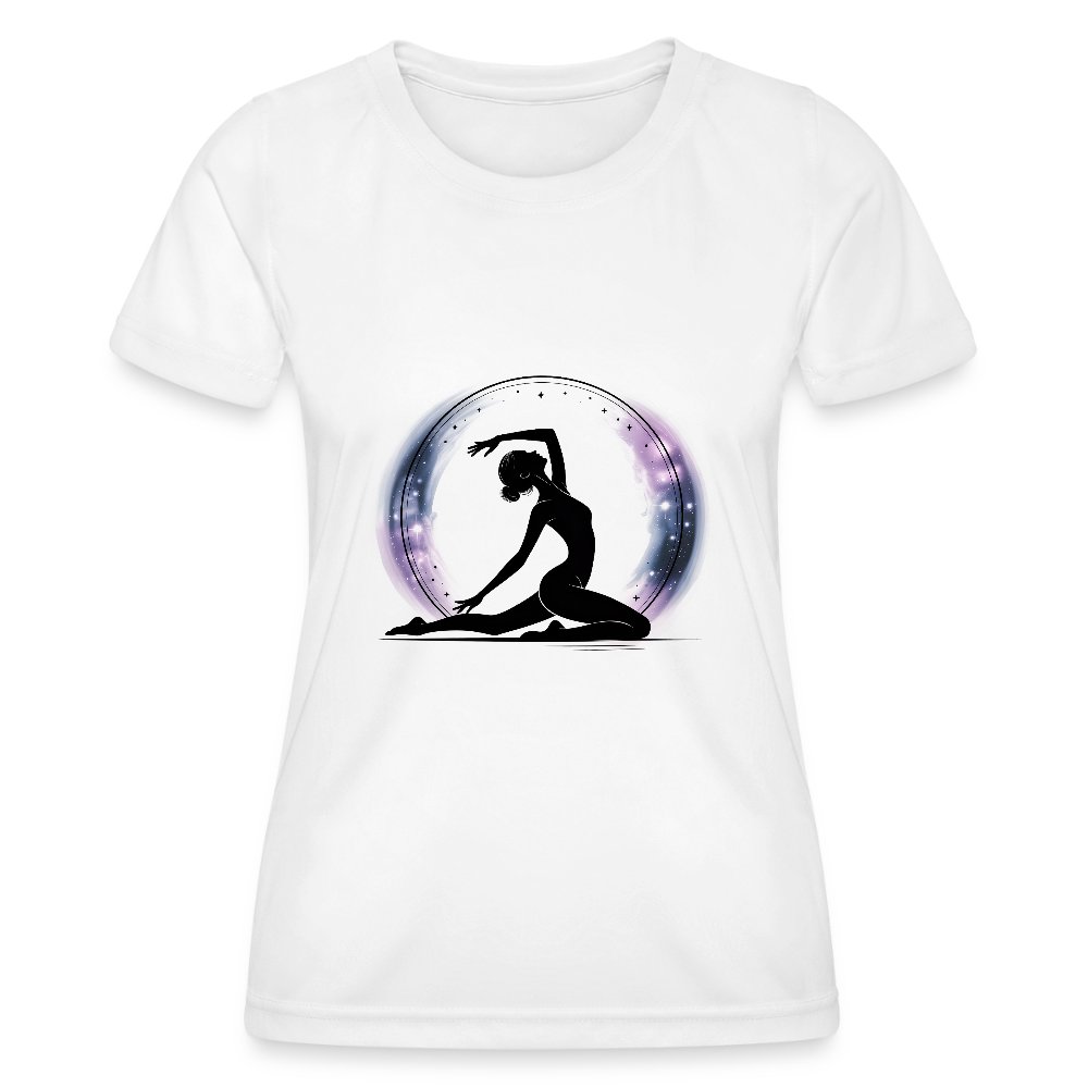 Frauen Premium Funktions-T-Shirt - Yoga 06 - Weiß