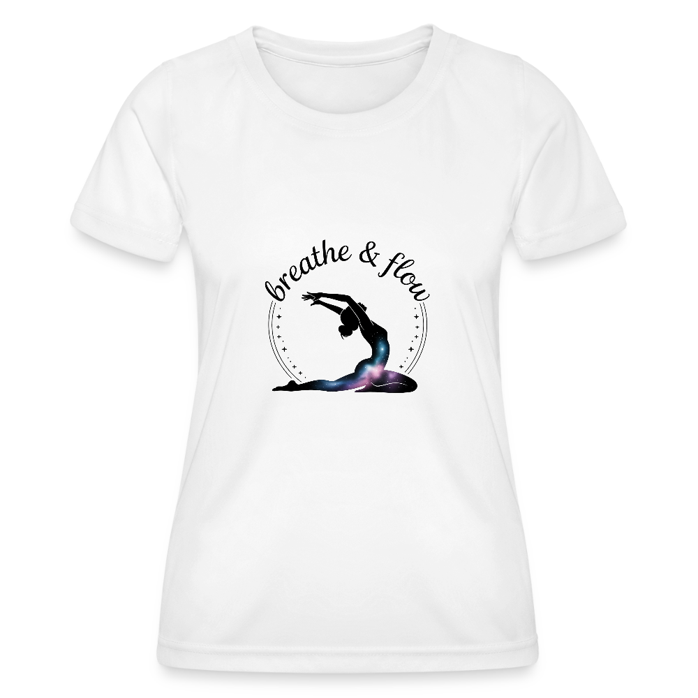 Frauen Premium Funktions-T-Shirt - Yoga 08 - Weiß