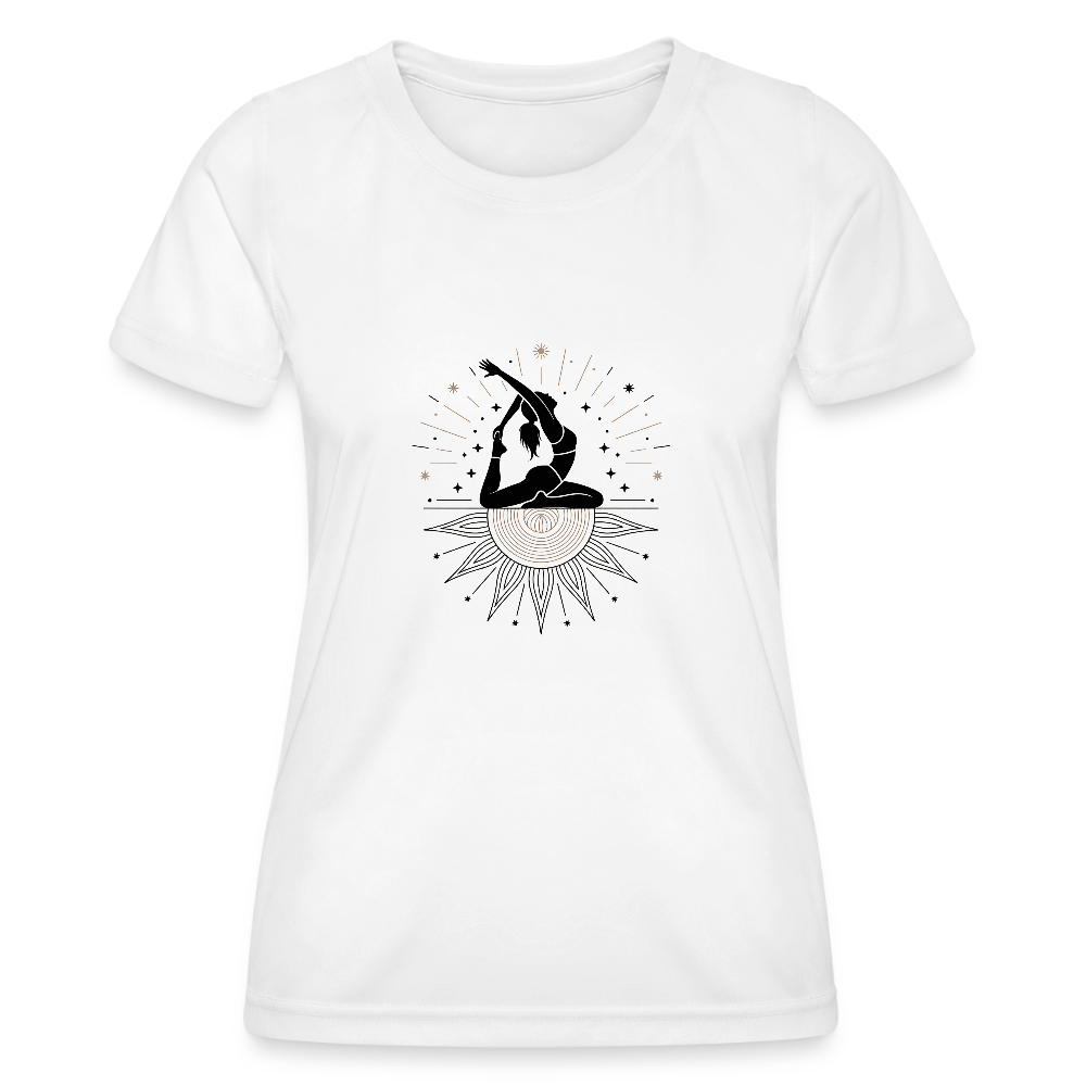 Frauen Premium Funktions-T-Shirt - Yoga 03 - Weiß