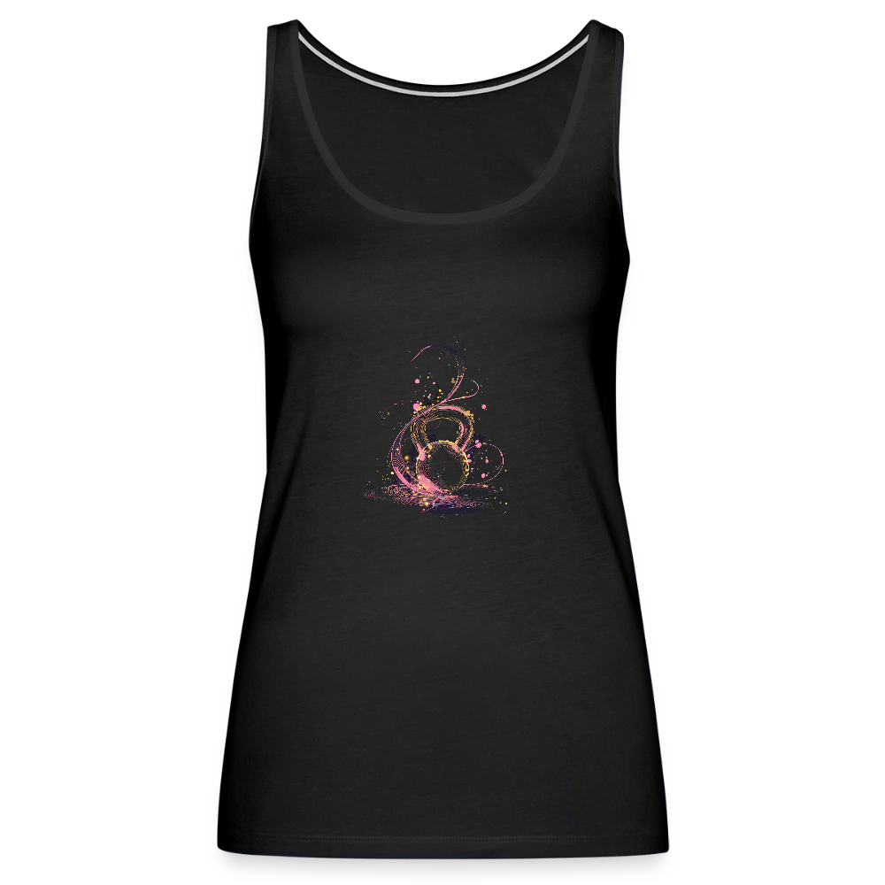 Frauen Premium Tank Top - Kettleball-03 - Schwarz