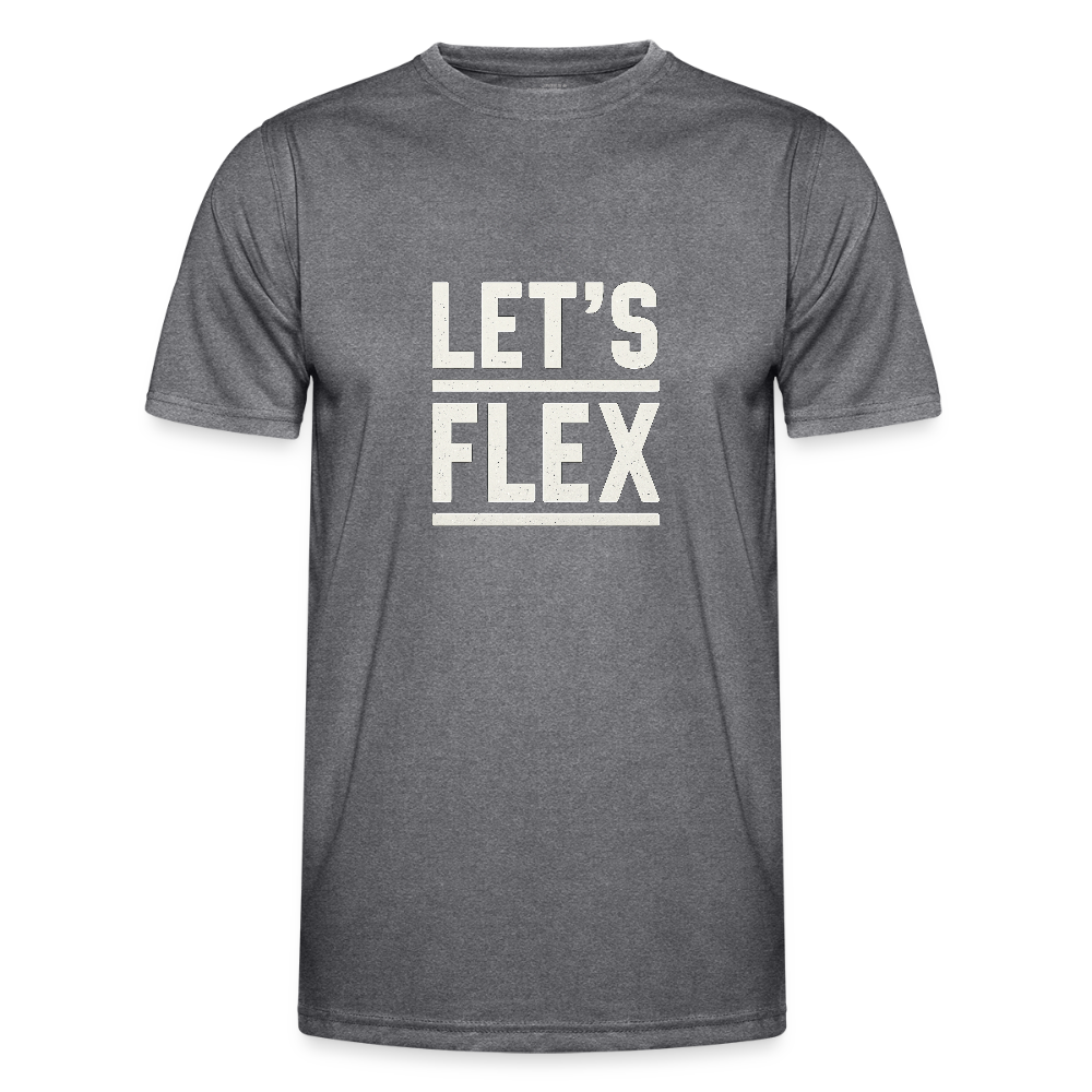 Männer Funktions-T-Shirt - Lets Flex - dunkle Melange 