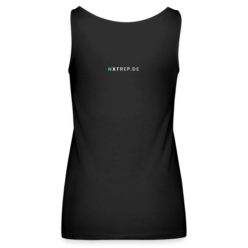Frauen Premium Tank Top - Squat Like a Wolf-01 - Schwarz