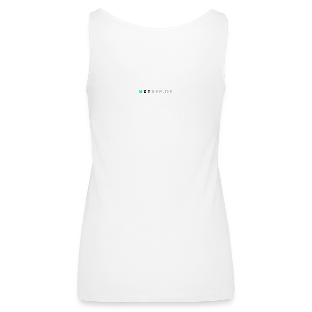 Frauen Premium Tank Top - Squat Like a Wolf-02 - Weiß