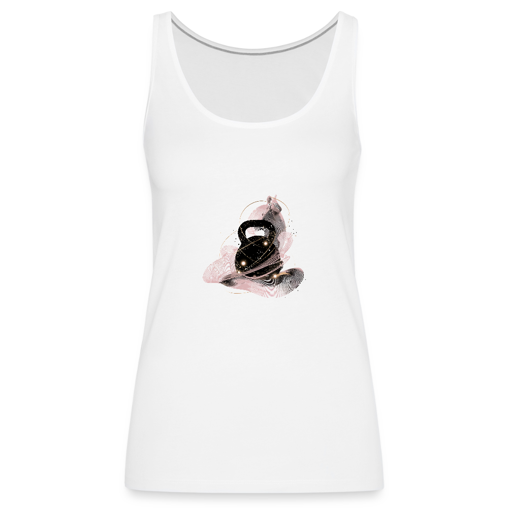 Frauen Premium Tank Top - Kettleball-02 - Weiß